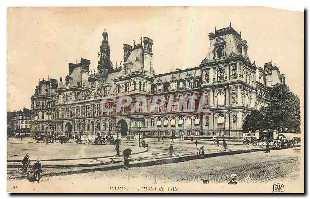 Paris — O Palácio de Ville — JND HOT. - Frente