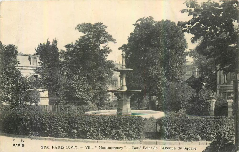 Paris (XVI) — Villa 'Montmorency' — Rond-Point de l'Avenue du Square — F. F. Paris 2196 - Vorderseite