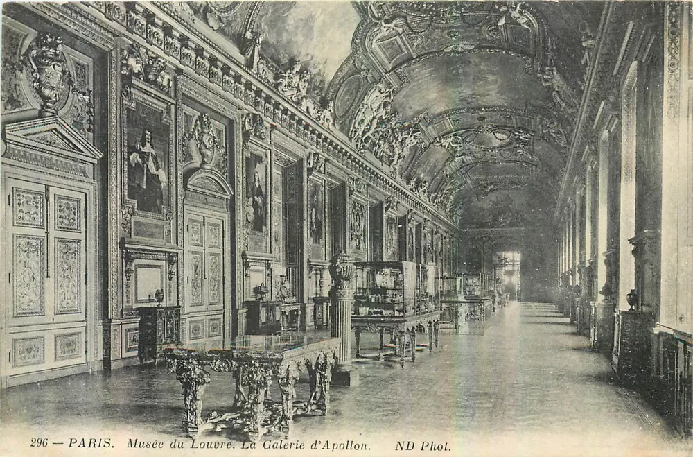 Paris — Musée du Louvre. Die Galerie Apollon — ND Phot. n° 296 - Vorderseite