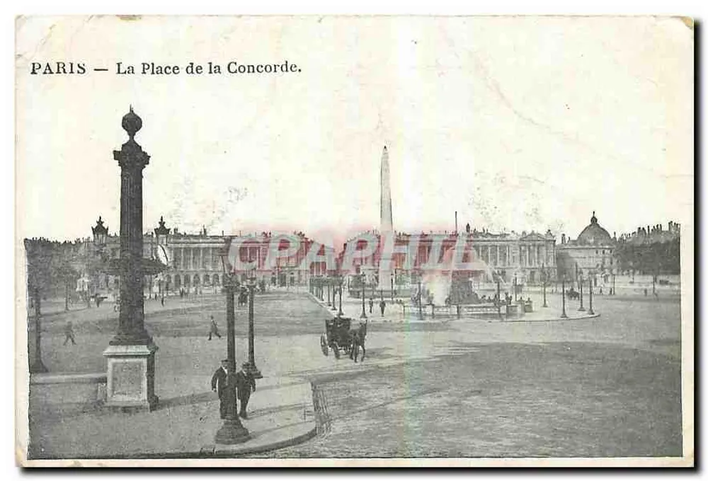 PARIS — A Praça da Concórdia. - Frente