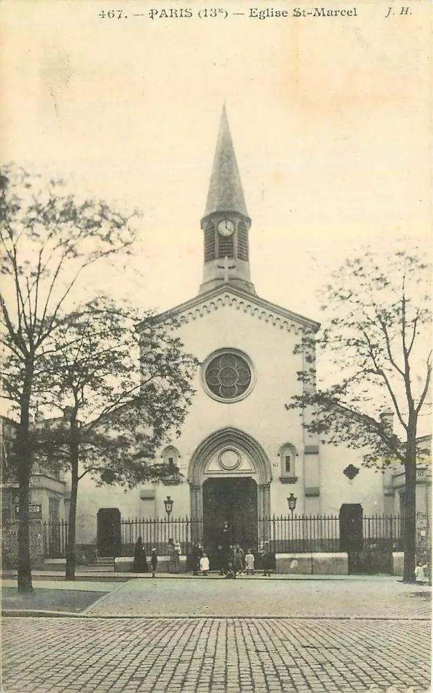 Paris (13e) — Igreja de Saint-Marcel — J. H. n° 467 - Frente