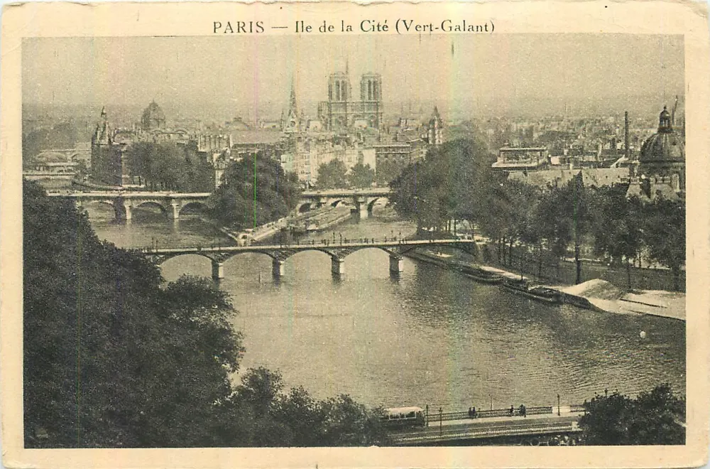 Paris — Ilha da Cidade (Vert-Galant) - Frente