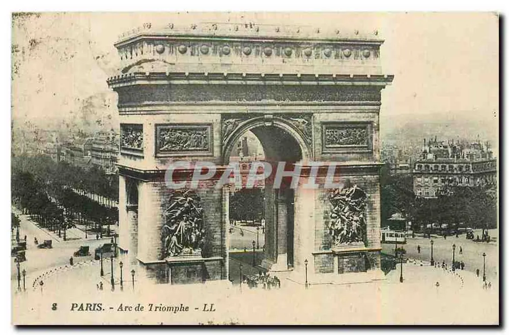 Paris - Arco do Triunfo - LL - Frente