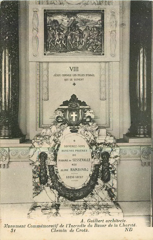 Gedenkstein für Madame de Sessevalle — A. Guilbert, Architekt — n°31 - Vorderseite