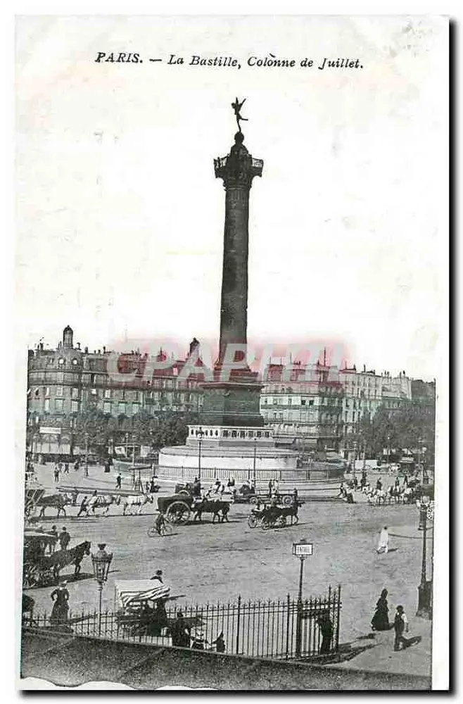 Paris — La Bastille, Colonne de Juillet. - Recto