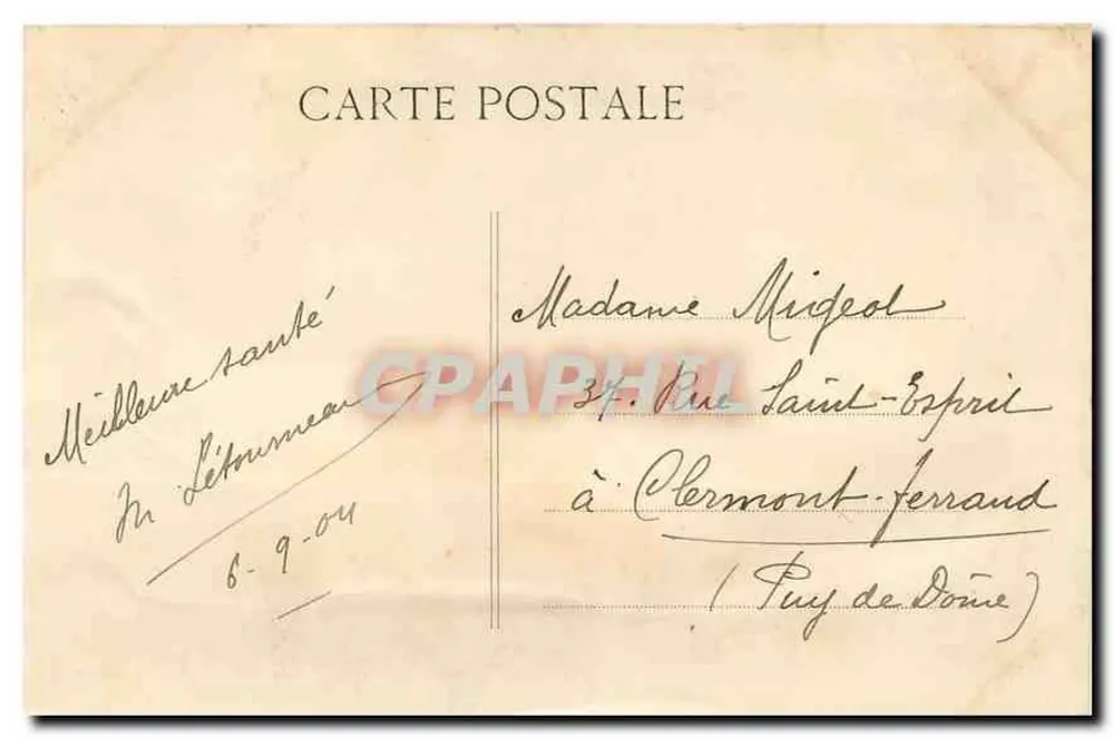 Paris - Igreja de São Vicente de Paulo — C.L.C. n°36 - Verso