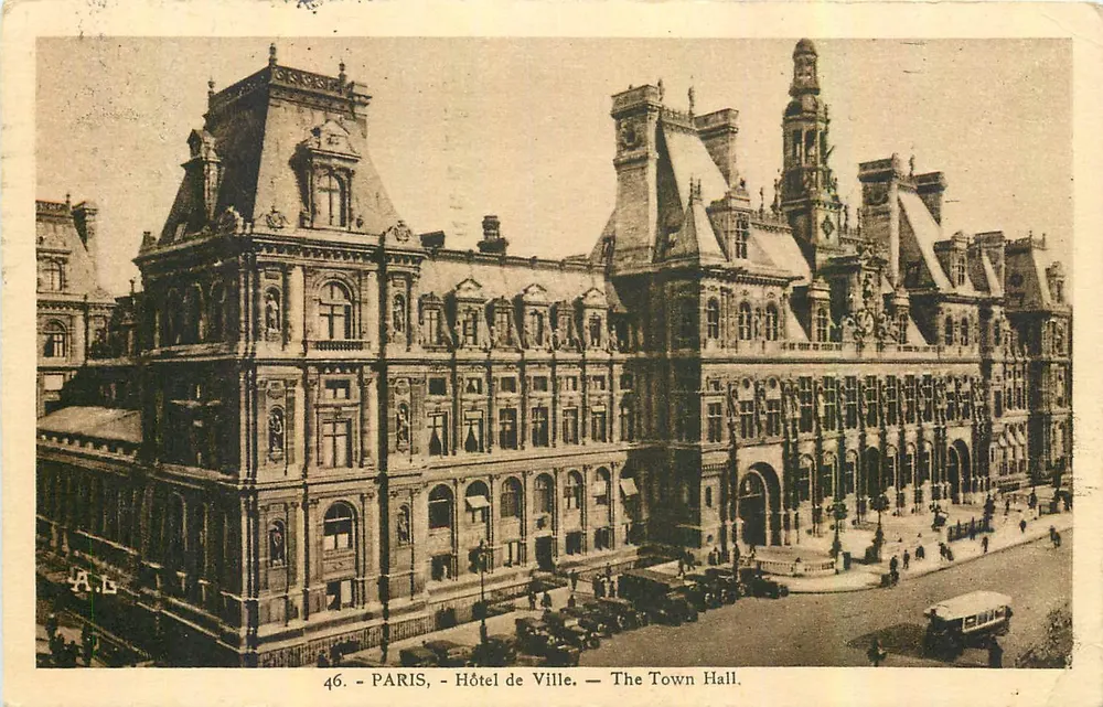 PARIS - Hotel de Ville — The Town Hall. — A.L. n°46 - Frente