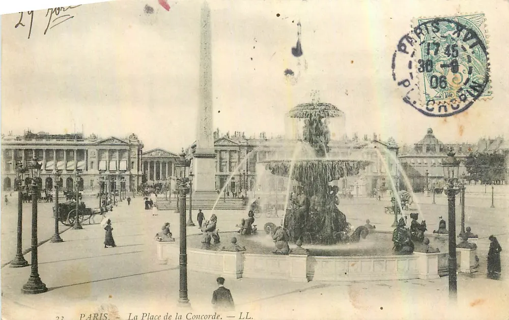 PARIS — A Praça da Concórdia — LL. - Frente