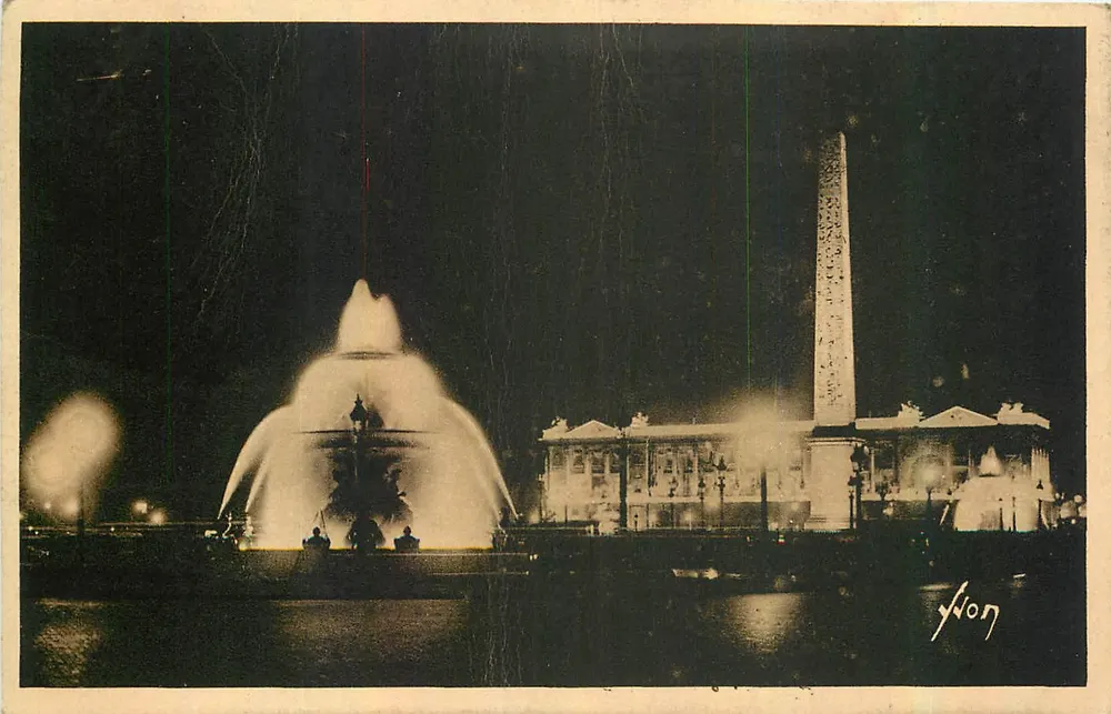Place de la Concorde — Fontana e Obelisco — Éditions d'Art Ywon, n°355 - Recto