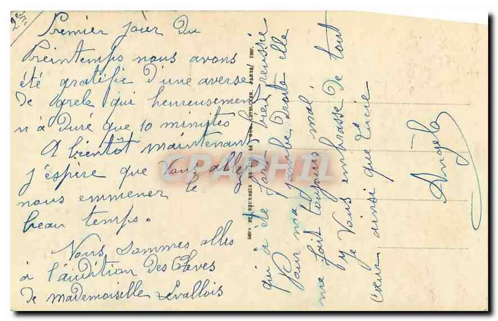 Paris – A Cidade — vista do rio Sena com a Catedral de Nossa Senhora — editor desconhecido, n° 28 - Verso