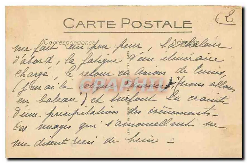 Paris - O Palácio do Luxemburgo - LL. - 158 - Verso