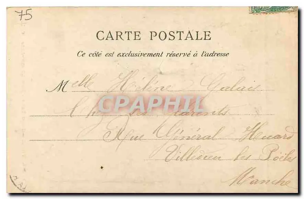 PARIS — Notre-Dame — Portail Sainte-Anne — C.L. — n°313 - Verso