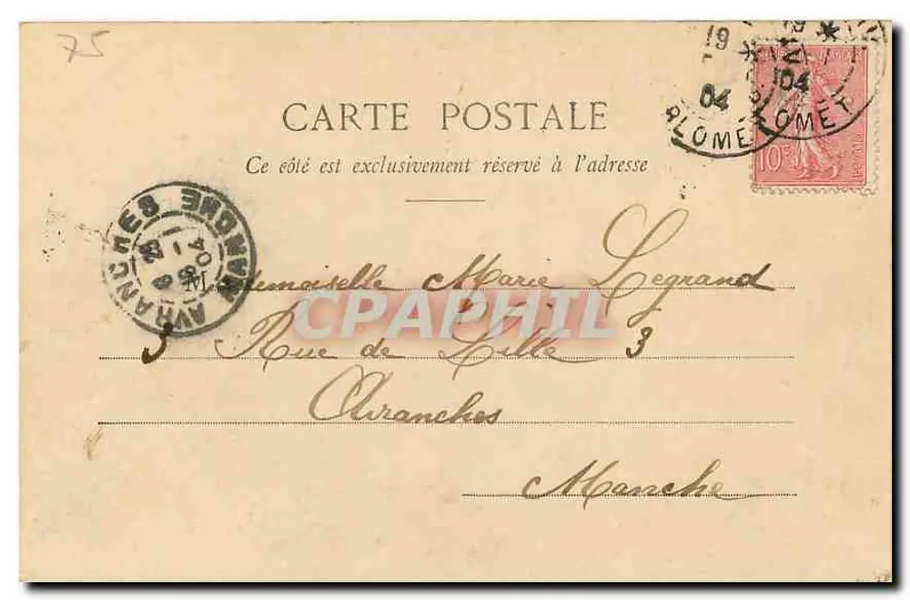 Paris - Os Campos Elísios no Rond-Point — editor anônimo, n° 483 - Verso
