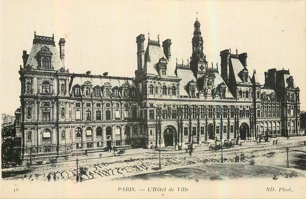 PARIS — O Hotel de Ville — ND. Fot. - Frente