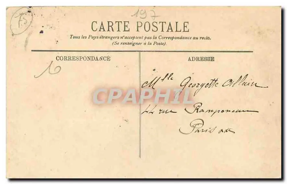 PARIS — L'Église du Sacré-Cœur — LL. — Éditeur LL. n° 1193 - Verso
