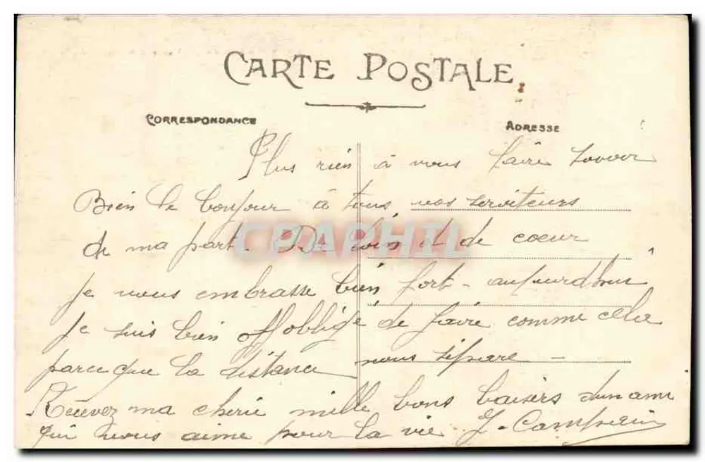 Angers — Visão sobre o Mail — A. B. - Verso