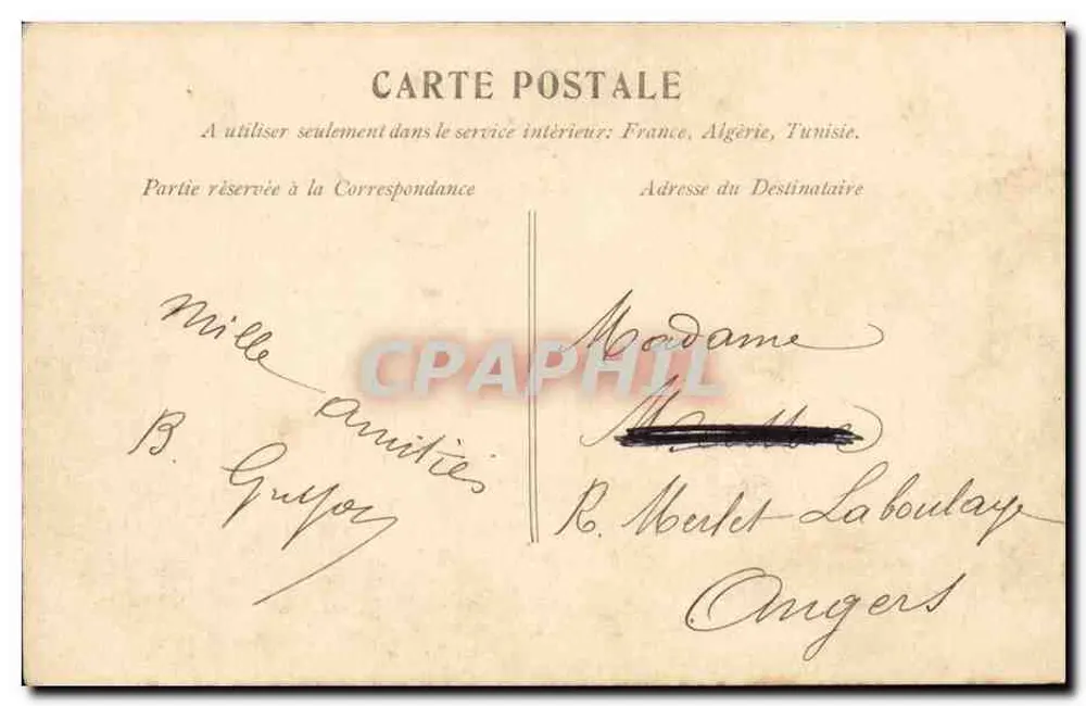 O Jardim do Mail — Angers — A.C. 32 - Verso