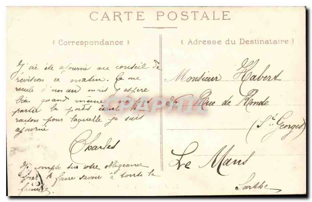 Angers — Le Mail — M. L. — editor KD, n°29 - Verso