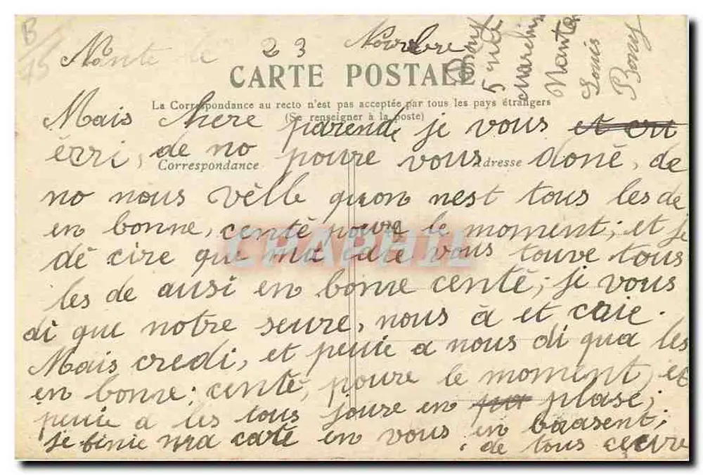 Paris — Praça da Bastilha com coluna e estátua — editor CAC VAN HEC - Verso