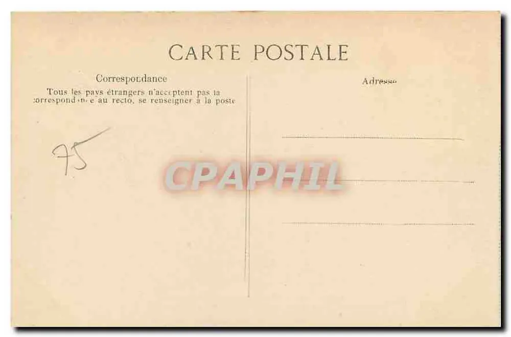Paris — La Gare d'Orsay — Construite en 1900. Architecte Laloux - Verso