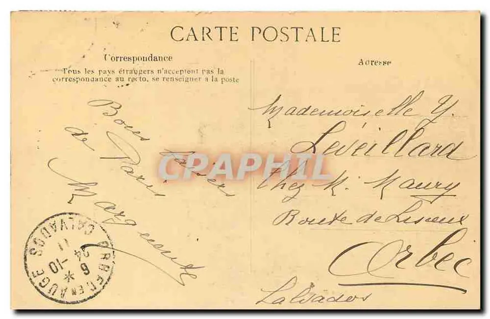 Paris — Fontaine de Salomon de Brosse transportada em 1861 — ELD, n°4561 - Verso