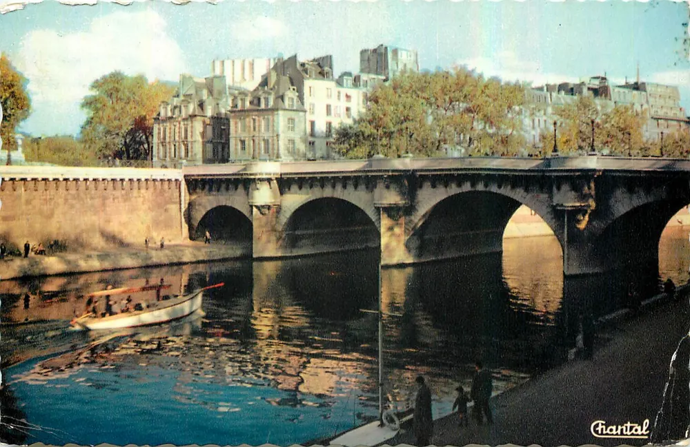 O Ponte Nova em Paris — vista sobre a Sena — Edições Chantal - Frente