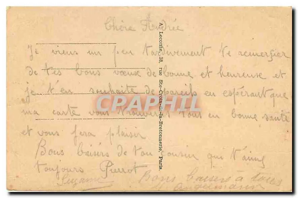 PARIS — Notre-Dame — Igreja de Notre-Dame — CHIRURDIEN DE - Verso