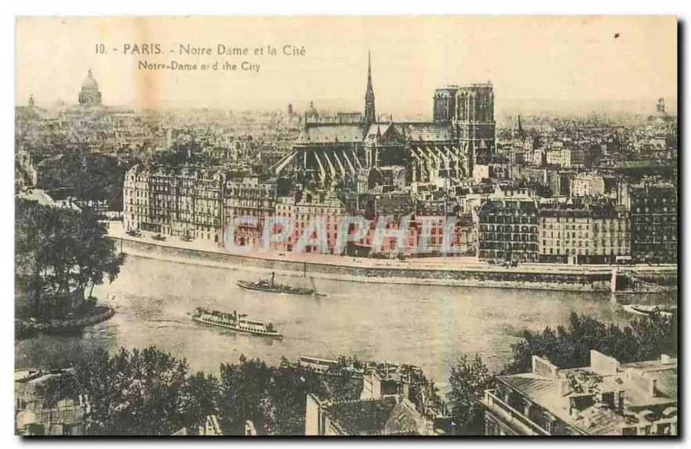 Paryż — Katedra Notre-Dame i Cité — Graphith, nr 10 - Awers