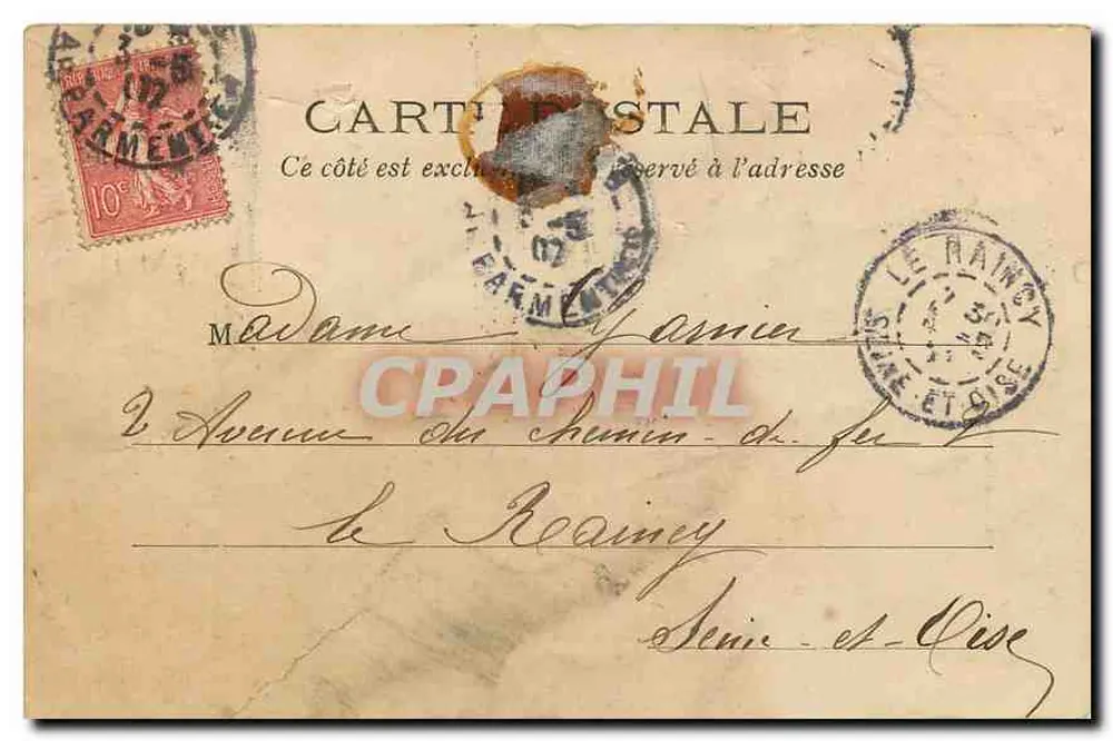 Paris — Quai Conti, Pont des Arts — L.J. & Cie, édit., Angouleme-Parris - Verso