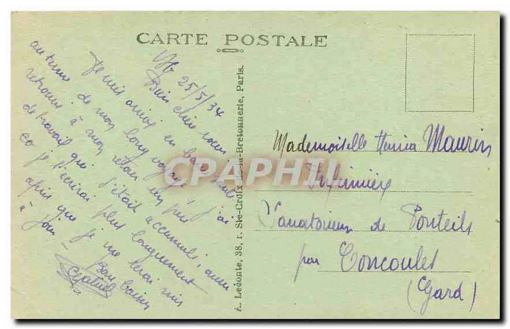 Juli-Säule — Place de la Bastille — Paris — Verlag nicht sichtbar - Rückseite