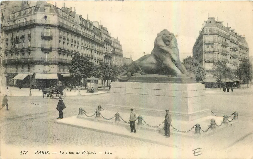 Paris — O Leão de Belfort — LL. n°173 - Frente