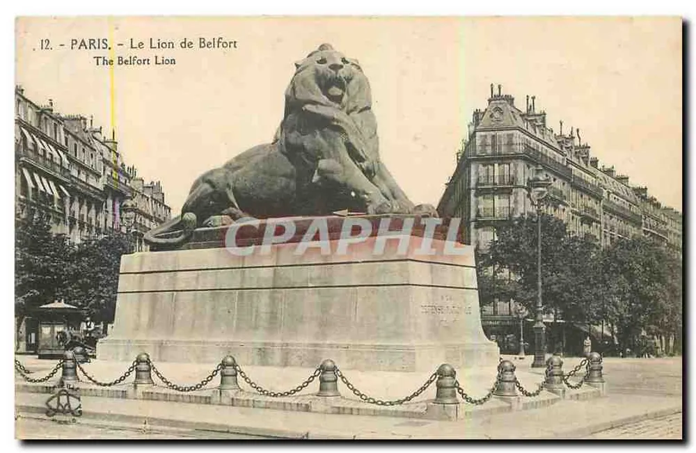 Paris - O Leão de Belfort — Foto tipo 'L' Paris, n°12 - Frente