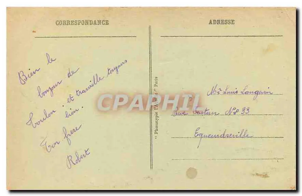 Paris - O Leão de Belfort — Foto tipo 'L' Paris, n°12 - Verso