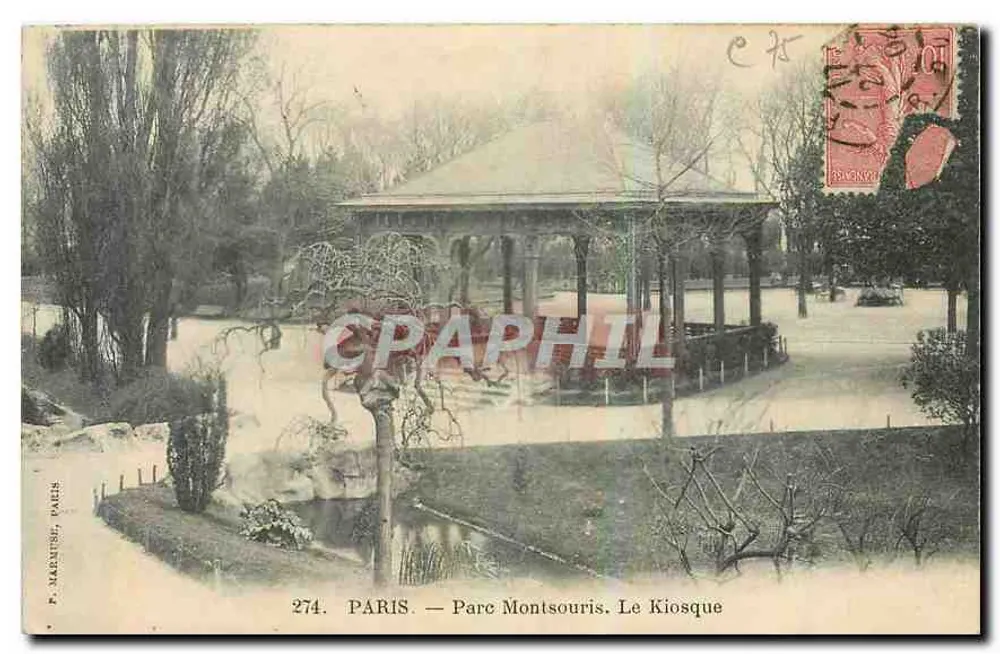 PARIS — Parco Montsouris. Il Kiosco — P. Macquise, Parigi, n° 274 - Recto