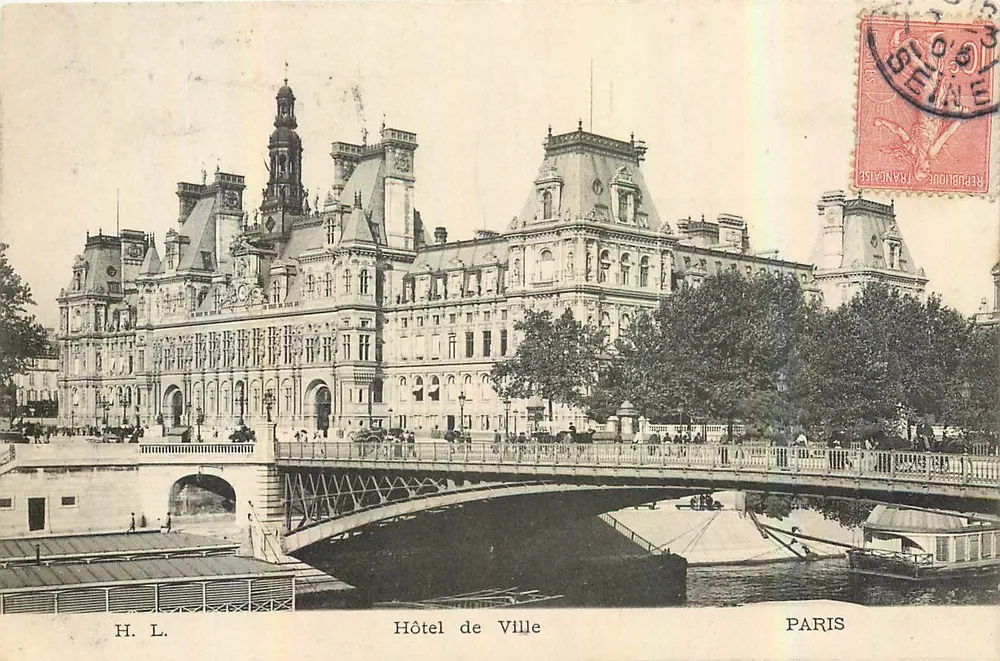 Hôtel de Ville — Paris — H. L. editor - Frente