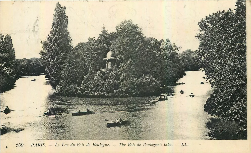 Paris — Le Lac du Bois de Boulogne — LL. — 259 - Recto