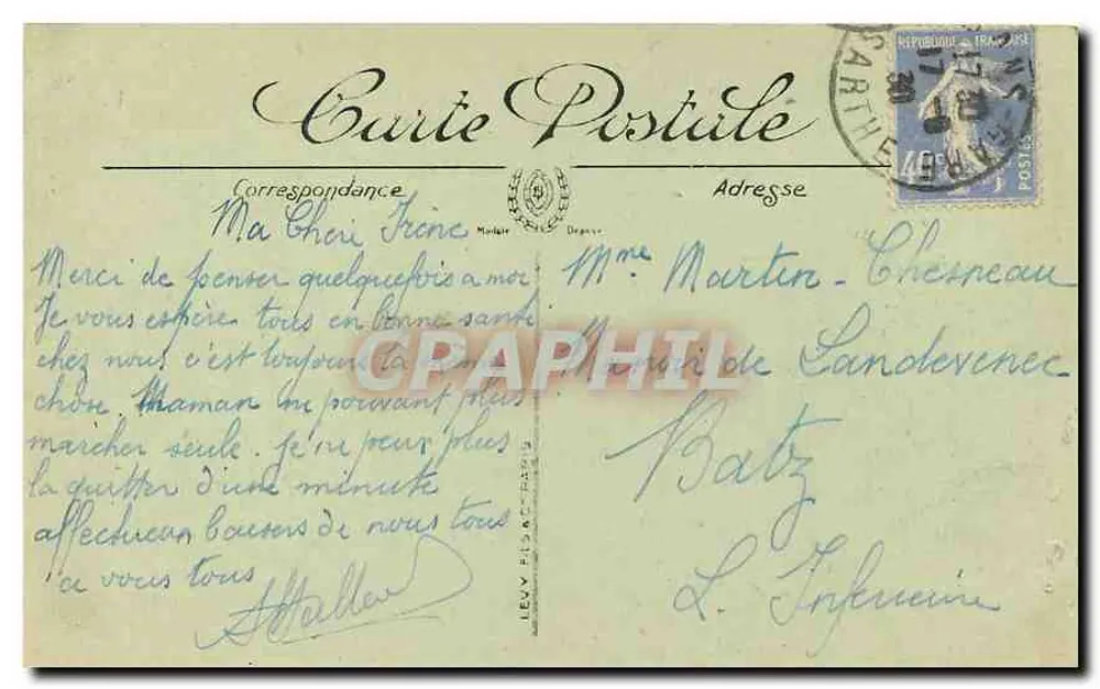 Paris — Le Lac du Bois de Boulogne — LL. — 259 - Verso