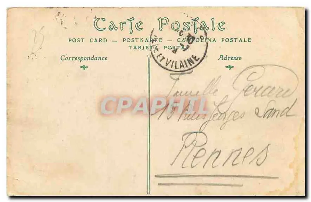 Luxemburger Garten und Senatspalast — Paris — N.D. Phén. - Rückseite