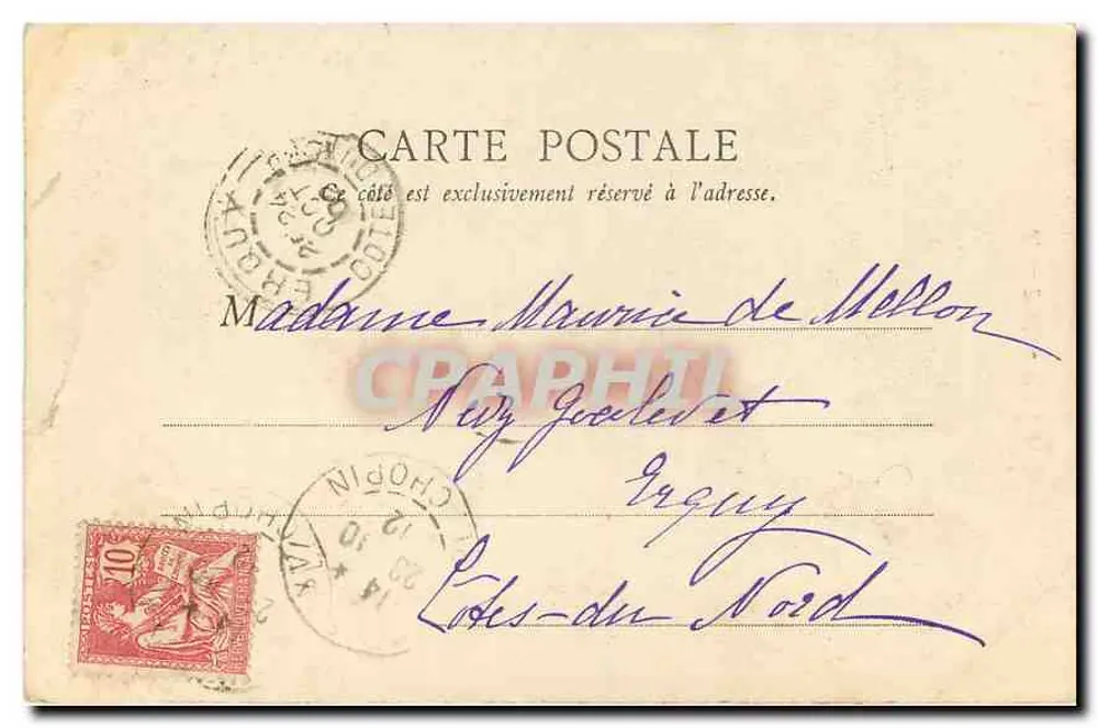 Paris — Igreja de Passy — E.R. Paris, n°6 - Verso