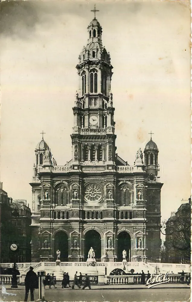Igreja da Trindade — Paris — Editor Étal, n° 27 - Frente