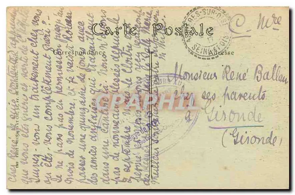 PARIS — L'Avenue du Bois-de-Boulogne — JNDL, n° 372 - Verso