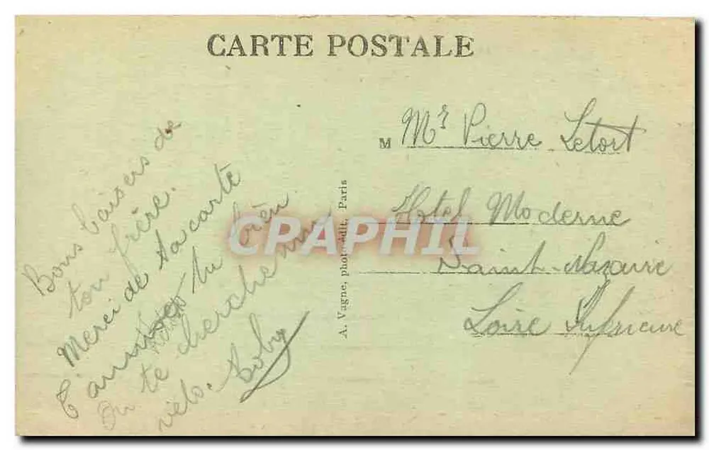 Paris (4e e 5e) — Panorama de Paris (Lado Leste) — J.H. - Verso