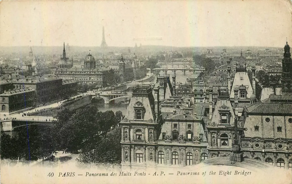PARIGI — Panorama dei Otto Ponti — A.P. — Panorama dei Otto Ponti - Recto