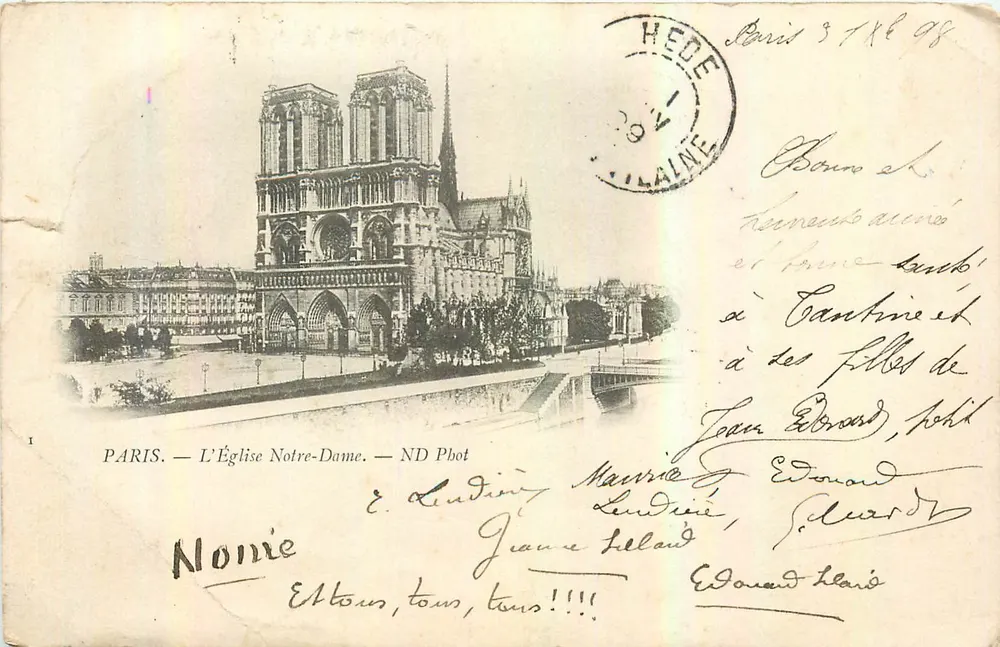 PARIS — L'Église Notre-Dame — ND Phot - Recto