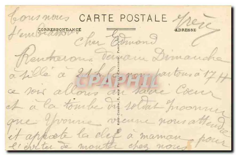 ट्रोकाडेरो — पेरिस — C.M. — संख्या 110 - पीछे