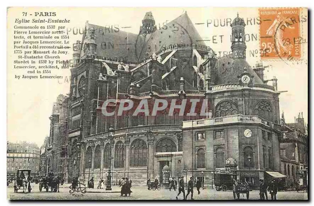 Igreja de Saint-Eustache — Paris — Editor não identificado, número de série não visível - Frente