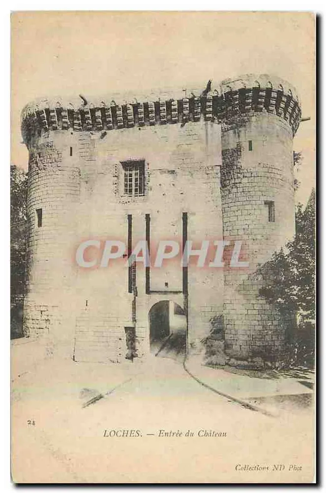 Loches — Wejście do Zamku — Zbiory ND Phot - Awers