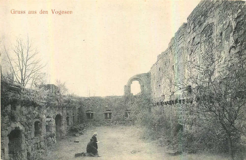 Ruínas de um castelo — Vogesen — V.C. Molsheim-Mutzig-Grendelbruch, série A.7 - Frente