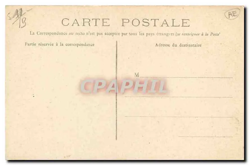 Reims — Igreja Santa Clotilde — Bilhete postal moderno n°16 - Verso