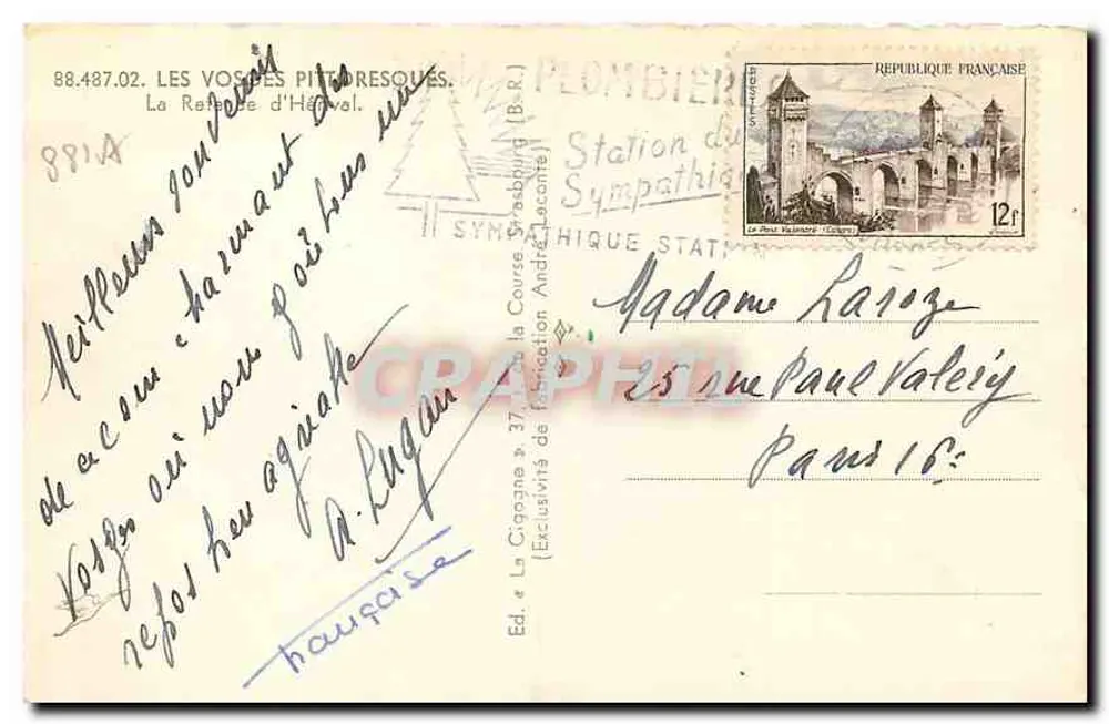 A Cegonha — Vista pitoresca — Ed. A Cegonha, n° 88.487.02 - Verso